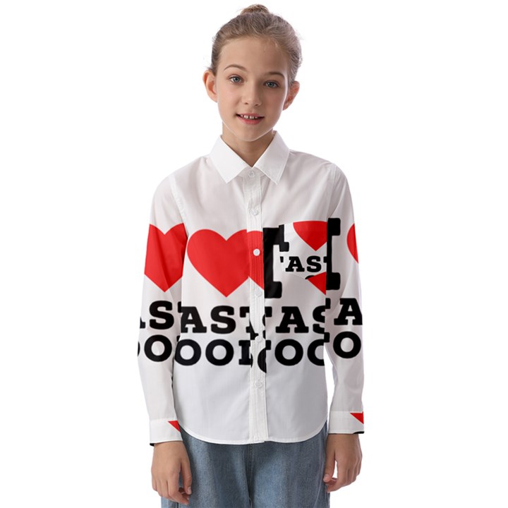 I love fast food Kids  Long Sleeve Shirt