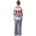 I love fast food Kids  Long Sleeve Shirt View2