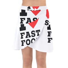 I Love Fast Food Wrap Front Skirt by ilovewhateva