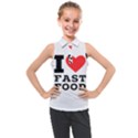 I love fast food Kids  Sleeveless Polo Tee View1