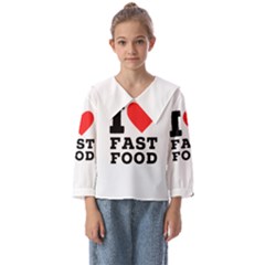 I Love Fast Food Kids  Sailor Shirt