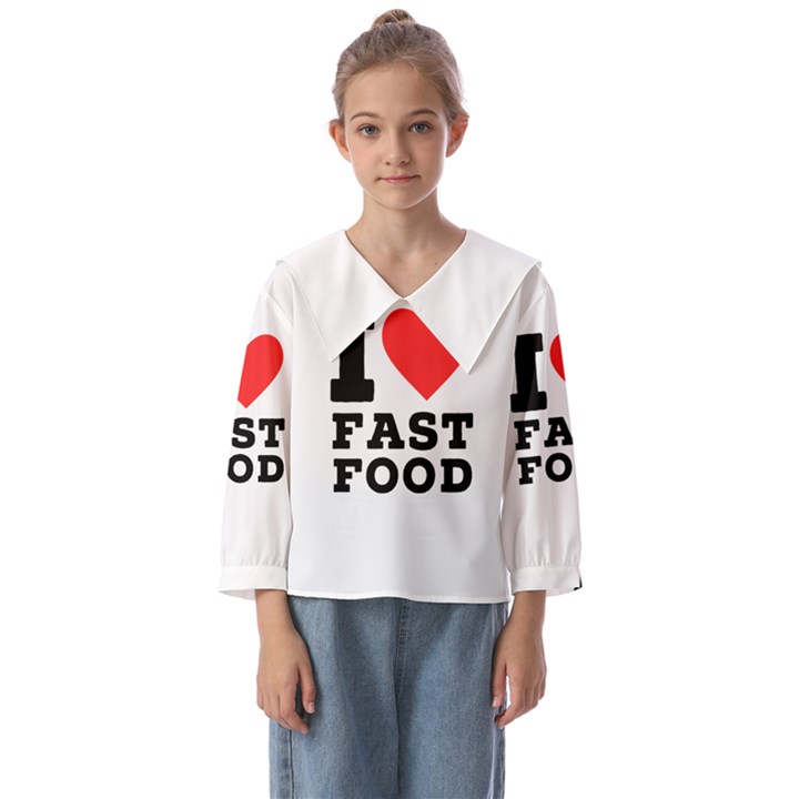 I love fast food Kids  Sailor Shirt