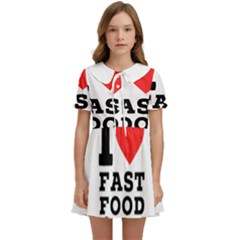 I Love Fast Food Kids  Sweet Collar Dress by ilovewhateva