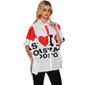 I love fast food Women s Batwing Button Up Shirt View3