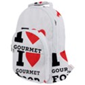 I love gourmet food Rounded Multi Pocket Backpack View1