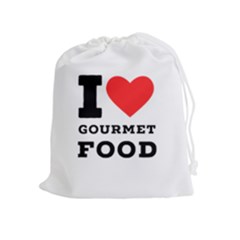 I Love Gourmet Food Drawstring Pouch (xl) by ilovewhateva