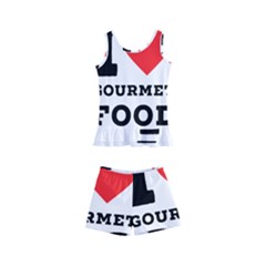 I Love Gourmet Food Kids  Boyleg Swimsuit by ilovewhateva