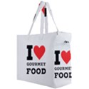 I love gourmet food Canvas Travel Bag View2