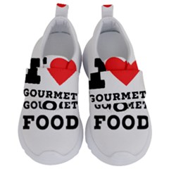 I Love Gourmet Food Kids  Velcro No Lace Shoes by ilovewhateva