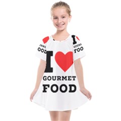 I Love Gourmet Food Kids  Smock Dress by ilovewhateva