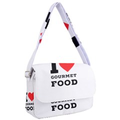 I Love Gourmet Food Courier Bag by ilovewhateva