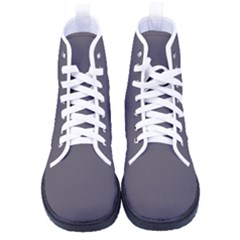 Dark Smoke Grey	 - 	high-top Canvas Sneakers by ColorfulShoes