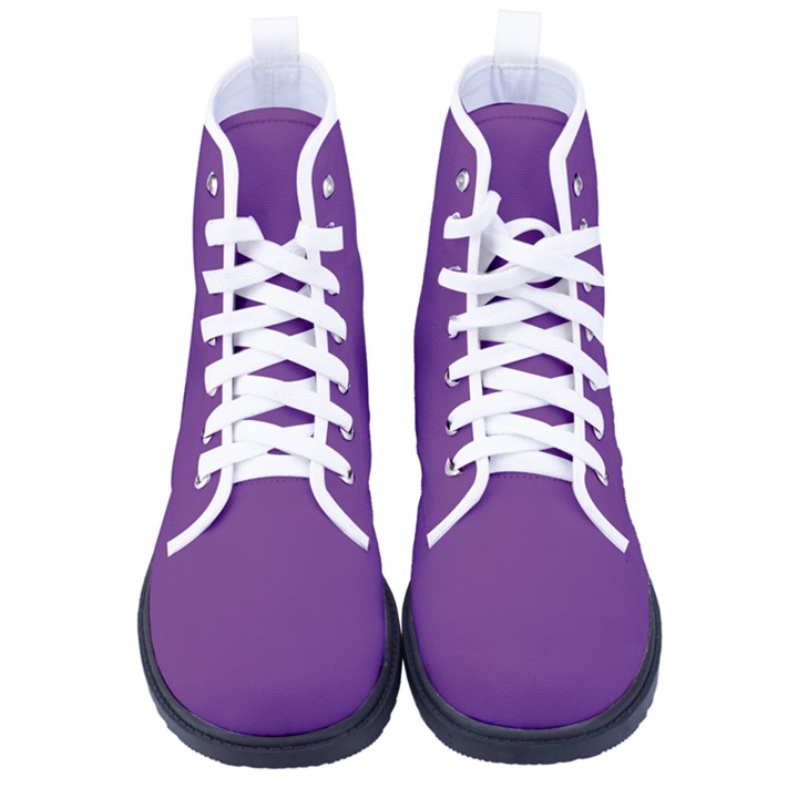 Eminence Purple	 - 	High-Top Canvas Sneakers