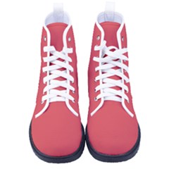 Cayenne Red	 - 	high-top Canvas Sneakers