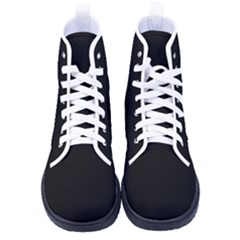 Black	 - 	high-top Canvas Sneakers