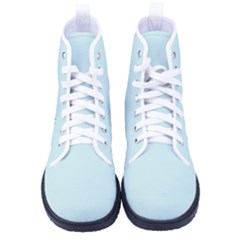 Pale Blue Lily	 - 	high-top Canvas Sneakers by ColorfulShoes