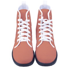 Copper Red	 - 	high-top Canvas Sneakers