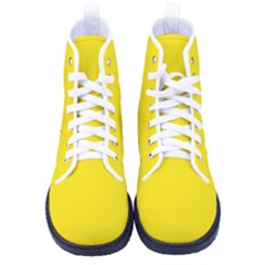 Bumblebee Yellow	 - 	high-top Canvas Sneakers