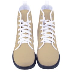 Ecru Yellow	 - 	high-top Canvas Sneakers