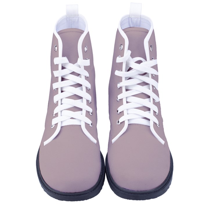 Deauville Mauve	 - 	High-Top Canvas Sneakers