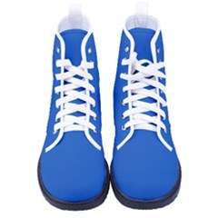 Sapphire Blue	 - 	high-top Canvas Sneakers