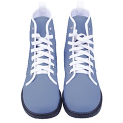 Pigeon Blue	 - 	high-top Canvas Sneakers