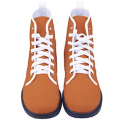 Orange Chocolat	 - 	high-top Canvas Sneakers