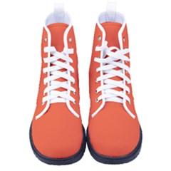 Orange Flame	 - 	high-top Canvas Sneakers by ColorfulShoes