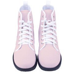 Pale Pink	 - 	high-top Canvas Sneakers by ColorfulShoes