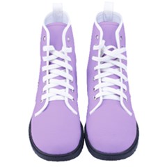 Lovely Lilac Purple	 - 	high-top Canvas Sneakers