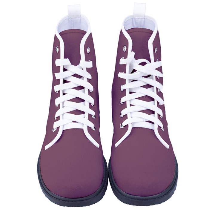 Old Mauve Purple	 - 	High-Top Canvas Sneakers