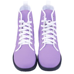 Periwinkle Purple	 - 	high-top Canvas Sneakers