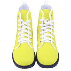 Maximum Yellow	 - 	high-top Canvas Sneakers