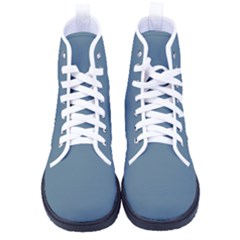 Stone Blue	 - 	high-top Canvas Sneakers