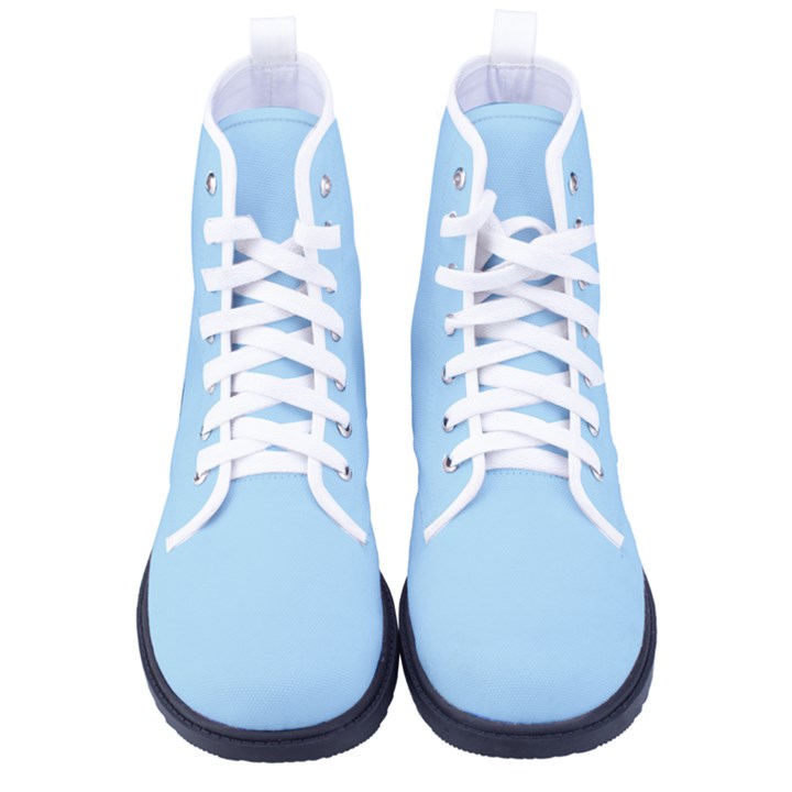 Uranium Blue	 - 	High-Top Canvas Sneakers