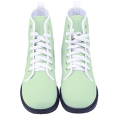 Tea Green	 - 	high-top Canvas Sneakers