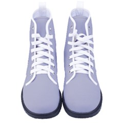 Silver Grey	 - 	high-top Canvas Sneakers by ColorfulShoes