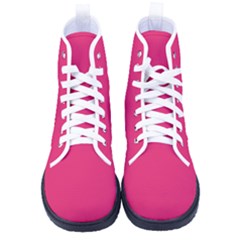 Razzmatazz Pink	 - 	high-top Canvas Sneakers