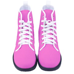 Rose Pink	 - 	high-top Canvas Sneakers