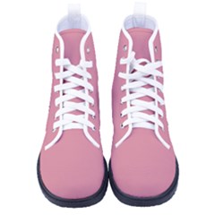 Shimmering Blush Pink	 - 	high-top Canvas Sneakers