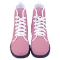 Shimmering Blush Pink	 - 	High-Top Canvas Sneakers View1