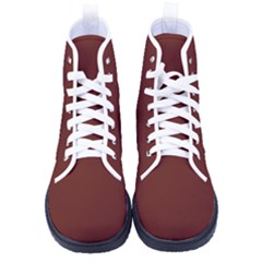 Sangria Red	 - 	high-top Canvas Sneakers