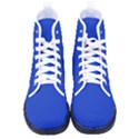 Cobalt Blue	 - 	High-Top Canvas Sneakers View1