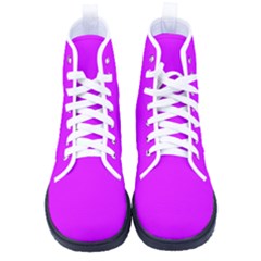 Psychedelic Purple	 - 	high-top Canvas Sneakers