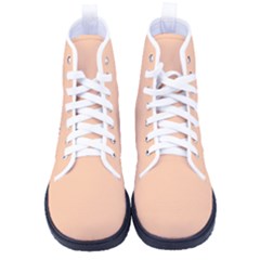 Deep Peach	 - 	high-top Canvas Sneakers