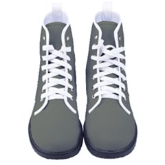 Ebony	 - 	high-top Canvas Sneakers