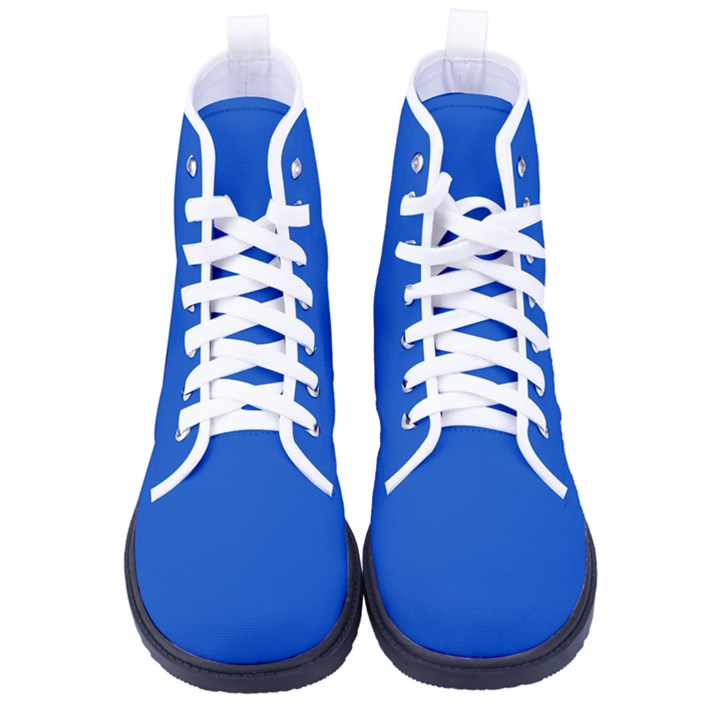 Absolute Zero Blue	 - 	High-Top Canvas Sneakers