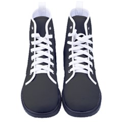 Charcoal Grey	 - 	high-top Canvas Sneakers