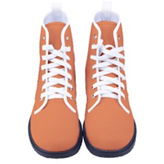 Coral Rose Orange	 - 	high-top Canvas Sneakers by ColorfulShoes