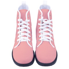 Candlelight Peach Pink	 - 	high-top Canvas Sneakers